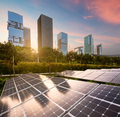 solar panels city at china